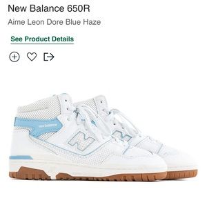 ALD x New Balance 650R in Blue Haze 6.5 mens (womens 8)